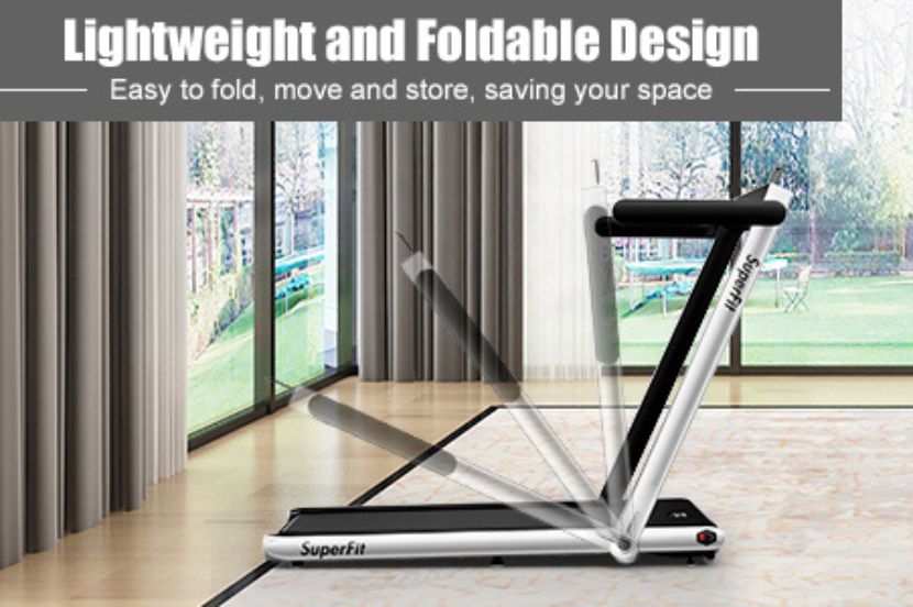 Goplus 2-in-1 Folding Cheap Under desk Treadmill