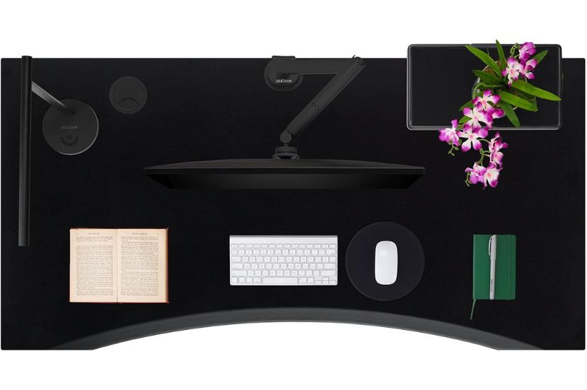 The Uplift Desk Black Eco Curve